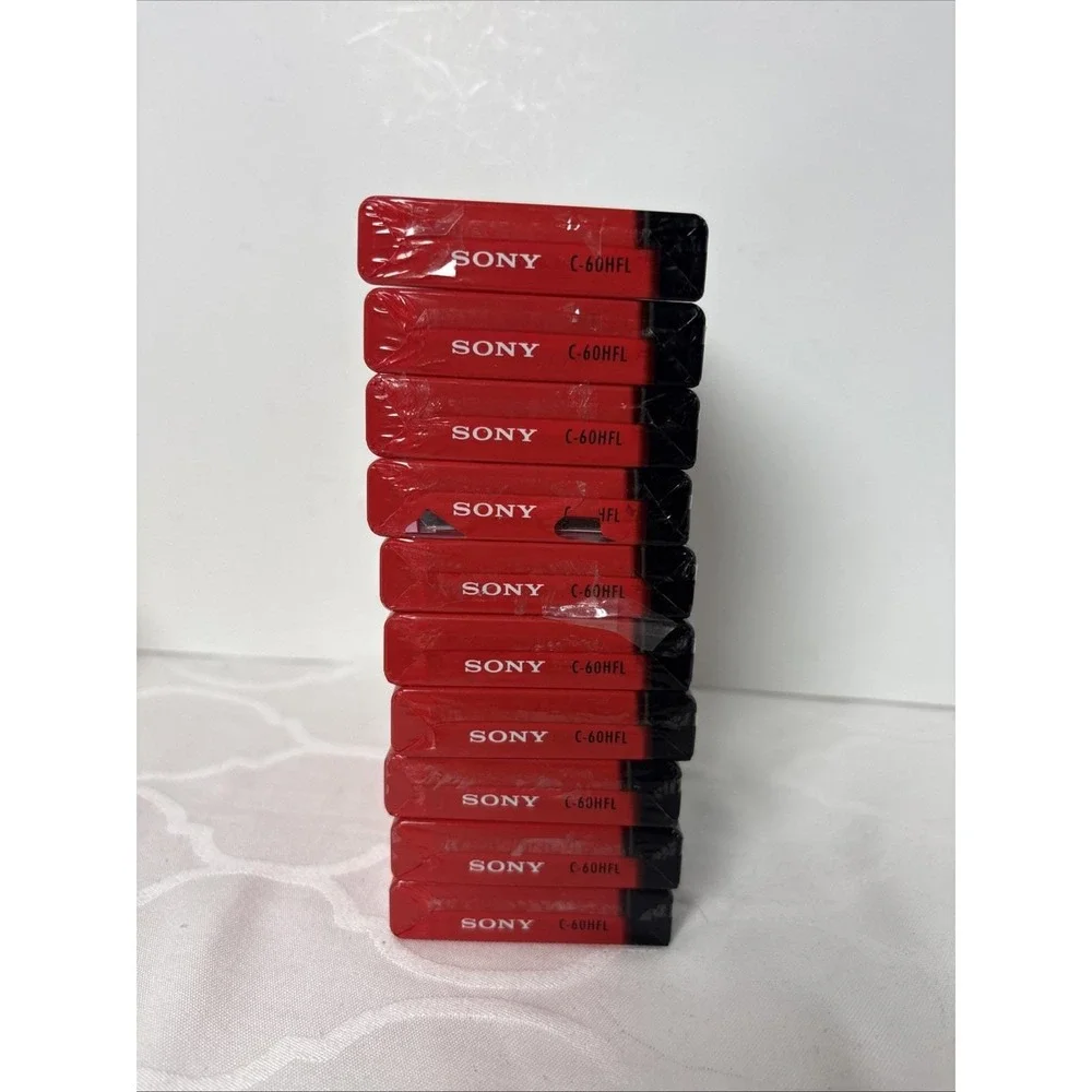 10 New Sealed Sony High Fidelity HF 60 1 Hour Audio Cassette Tape Normal Bias